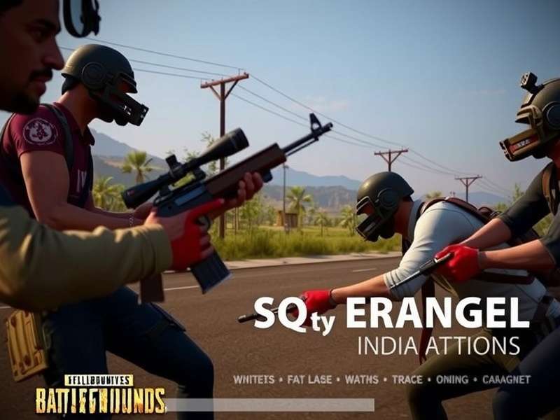 PUBG India Squad gameplay showing four players coordinating in Erangel