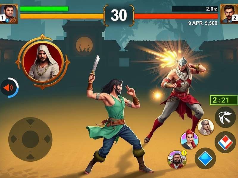 Ping Warrior Bharat gameplay screenshot showing character selection