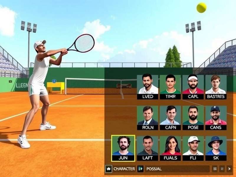 Legendary Tennis India character roster showing diverse tennis legends