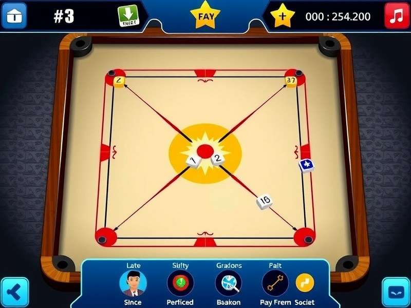 Advanced carrom shot techniques demonstration