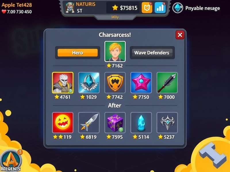 Wave Defenders Gameplay Screenshot - Tower Defense Strategy