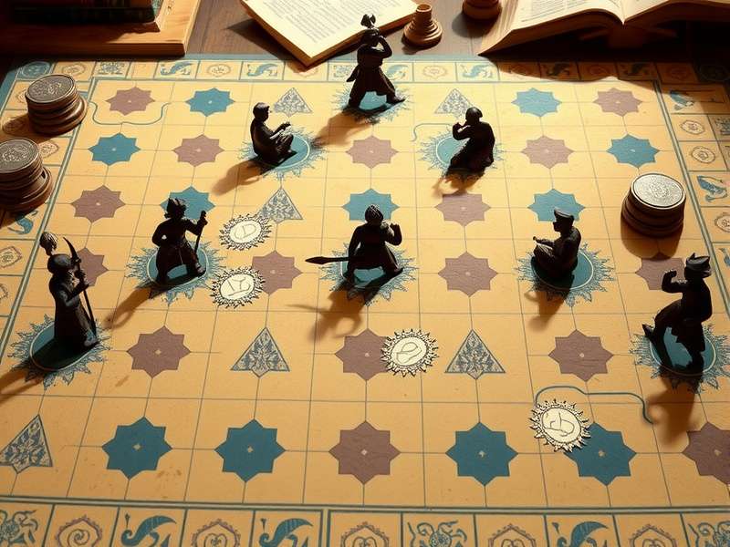 Ancient Chaturanga Champion board game setup