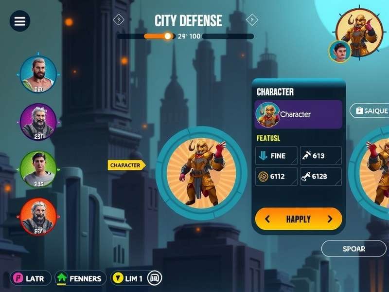 Bangalore Colossus Breaker gameplay screenshot showing futuristic city defense