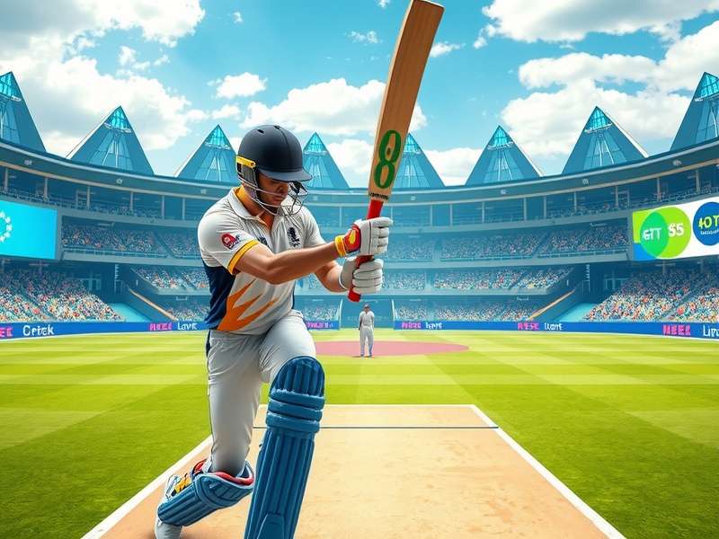 VR Cricket Pro batting gameplay