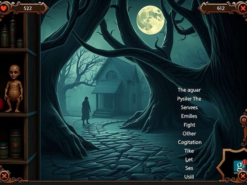Nagaon Sinister Spirits gameplay screenshot showing haunted village