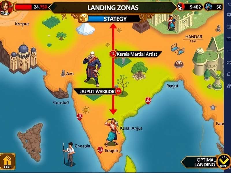 Desi Battle Champions gameplay screenshot showing vibrant Indian-themed battle arena