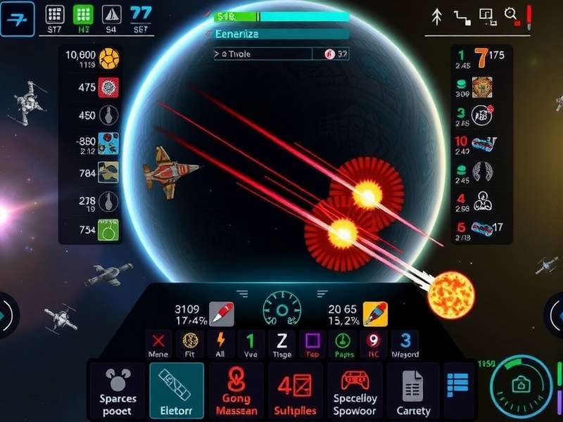 Planetary Dominion space battle between massive fleets