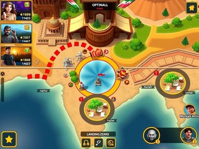 Desi Battle Champions map showing diverse Indian landscapes