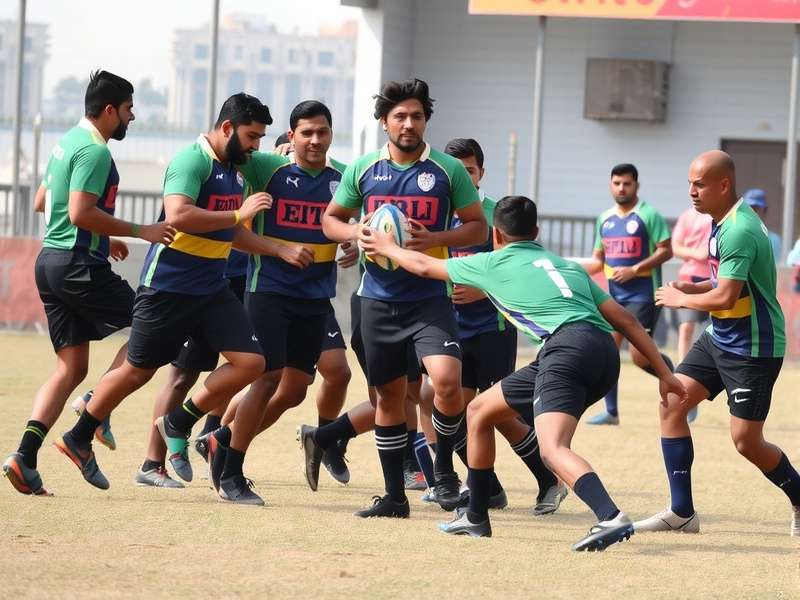 Patna Rugby Rebels celebrating a championship victory