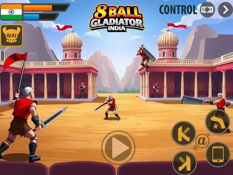 8 Ball Gladiator India control interface