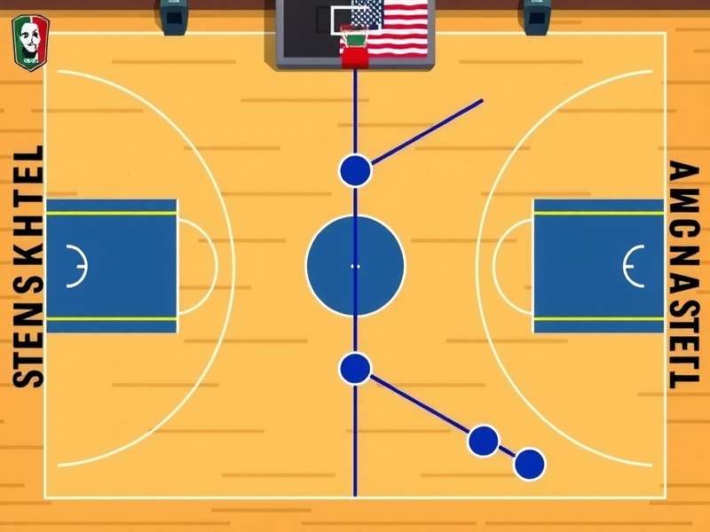 Titan Basket Aces court diagram showing scoring zones