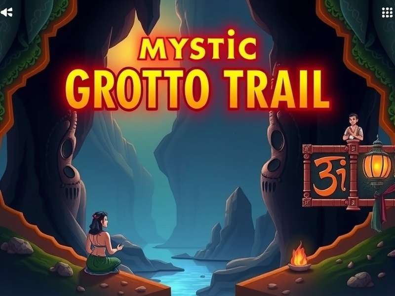 Mystic Grotto Trail puzzle solving interface with Indian mathematical symbols