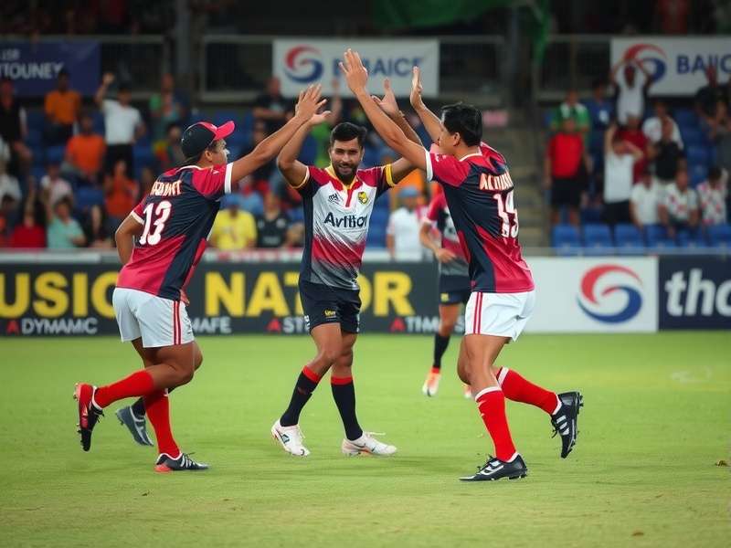 Ahmedabad Rugby Dynamos fans cheering at a home match