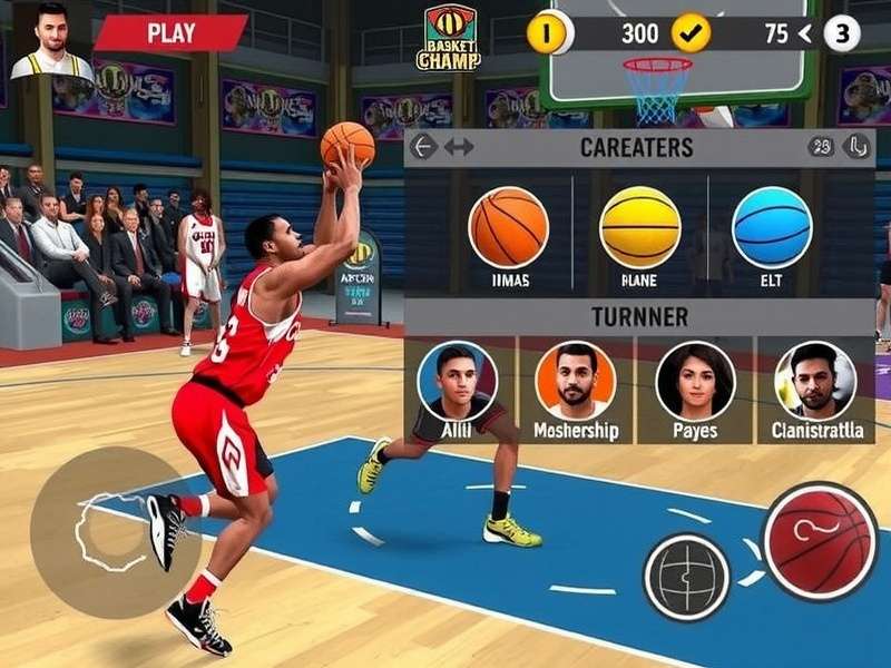 Basket Champ India character customization interface
