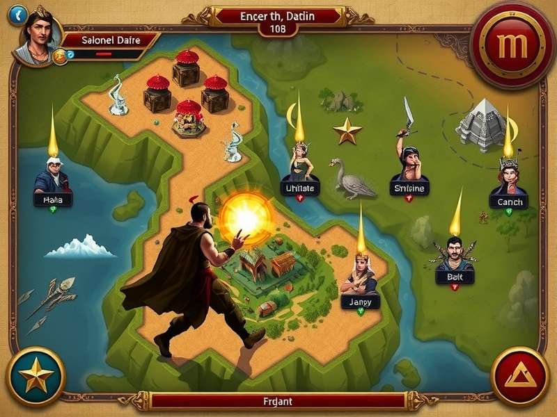 Draupadi S Warpath Quest world map showing diverse regions