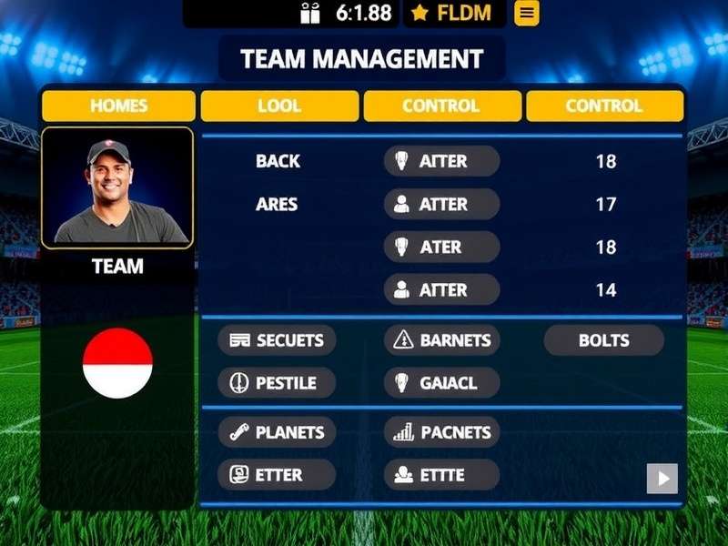Indian Rugby Ace Extreme Team Management Screen