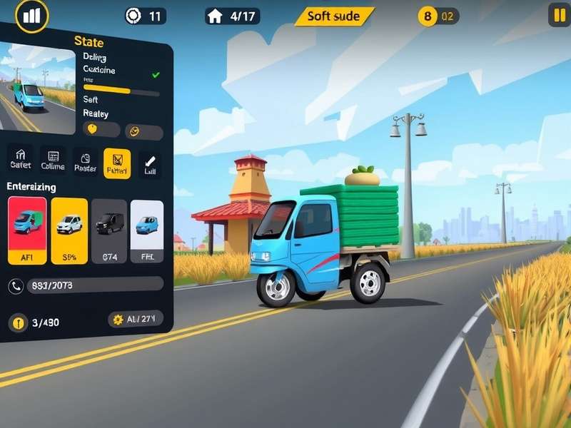 Swift Parcel Adventure vehicle customization screen