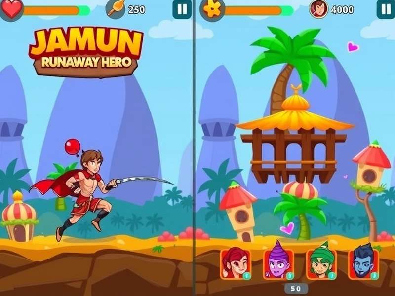 Jamun Runaway Hero power-ups and special abilities showcase