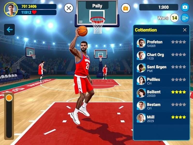 Basket Champ India gameplay screenshot showing realistic basketball action