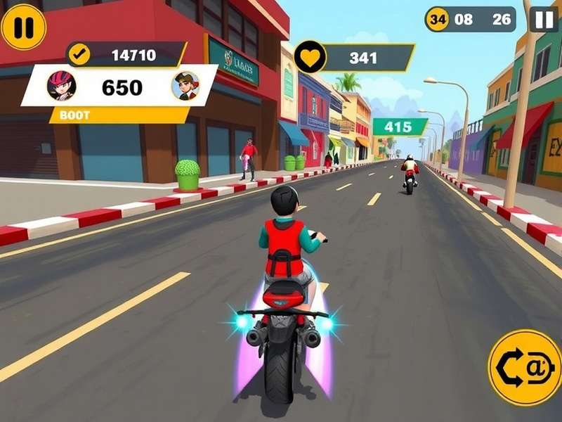 Dash Hero Vizag character customization and vehicle selection screen
