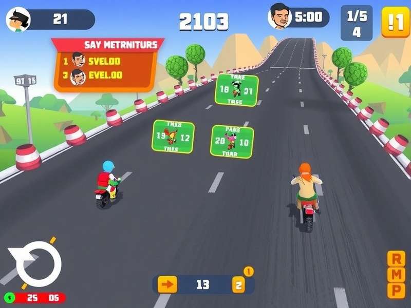 Sultanpur Quick Dash gameplay screenshot showing colorful racing action