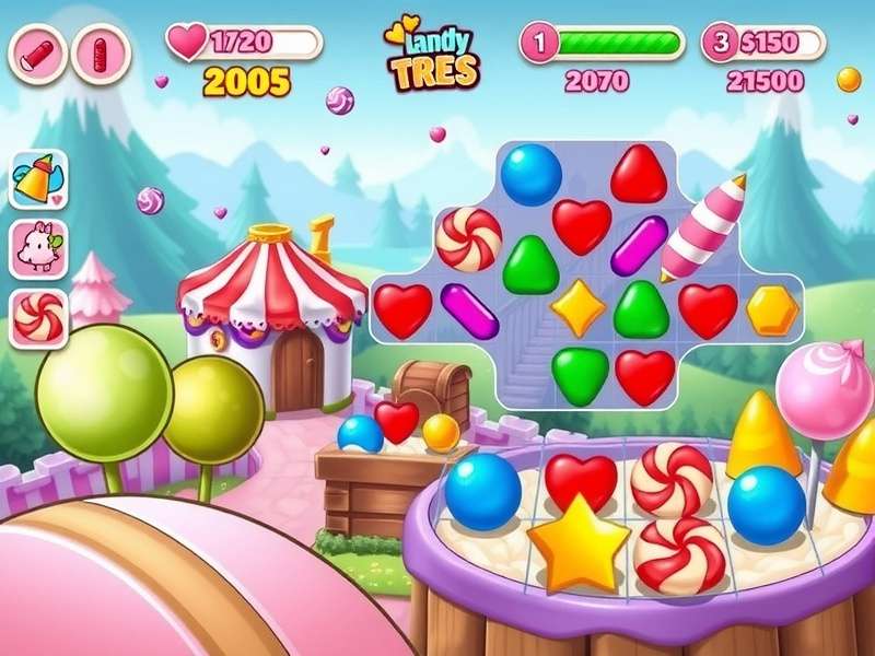 Advanced Candyland Celebration strategy showing special candy combinations