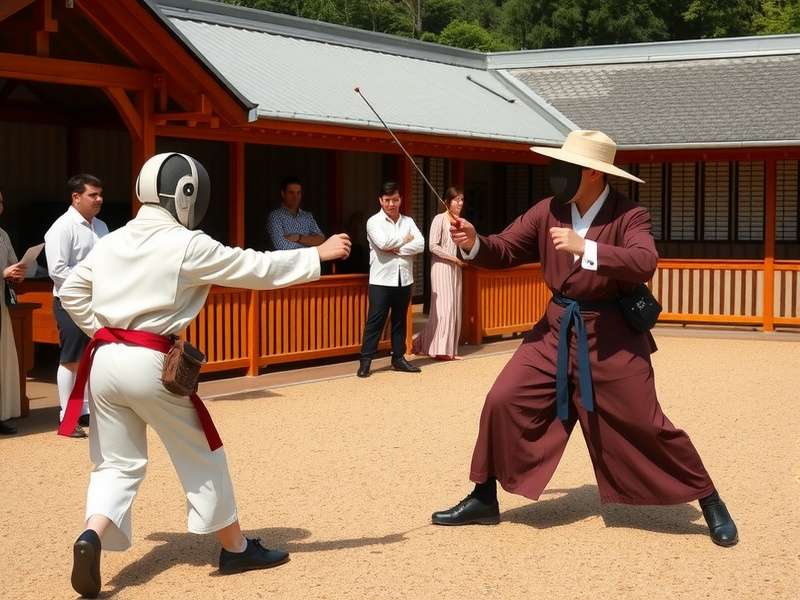 Fig Fencing Ace scoring demonstration showing different strike zones