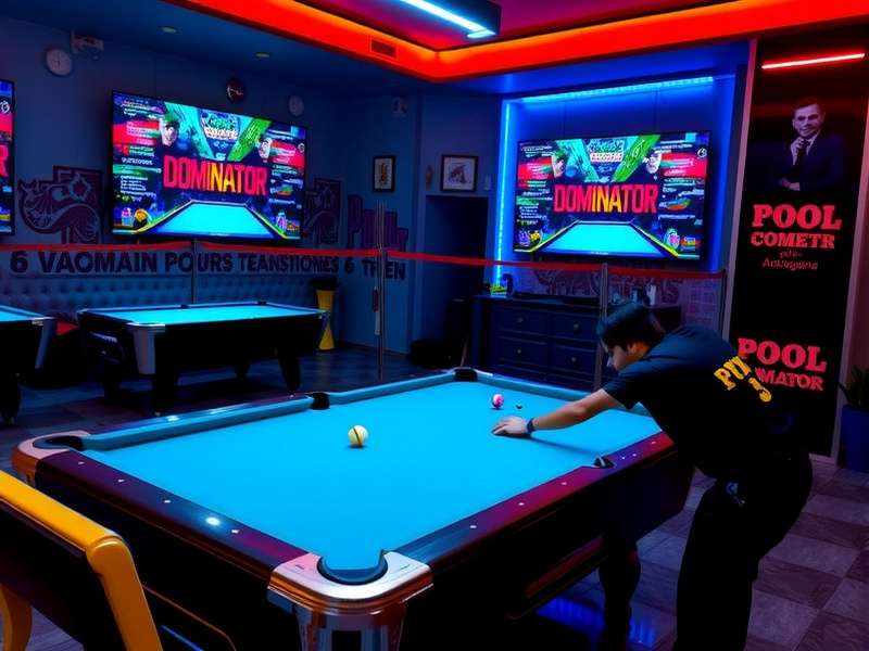 Professional pool gameplay at Pool Dominator Vadodara