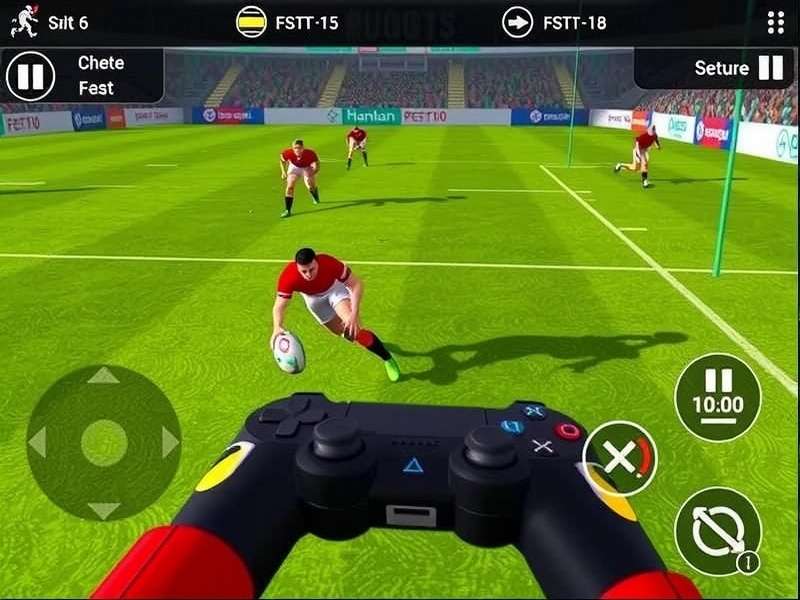 Bharat Rugby Dominators control interface and gameplay mechanics
