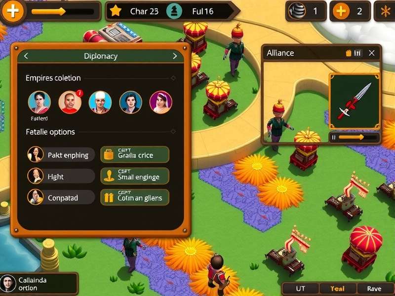 Battle scene from Maharaja S Empire Builder showing military formations