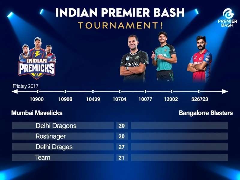 Mumbai Mavericks team logo and players