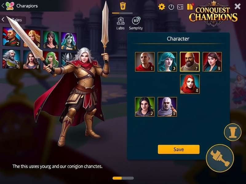 Conquest Champions battle scene with multiple characters