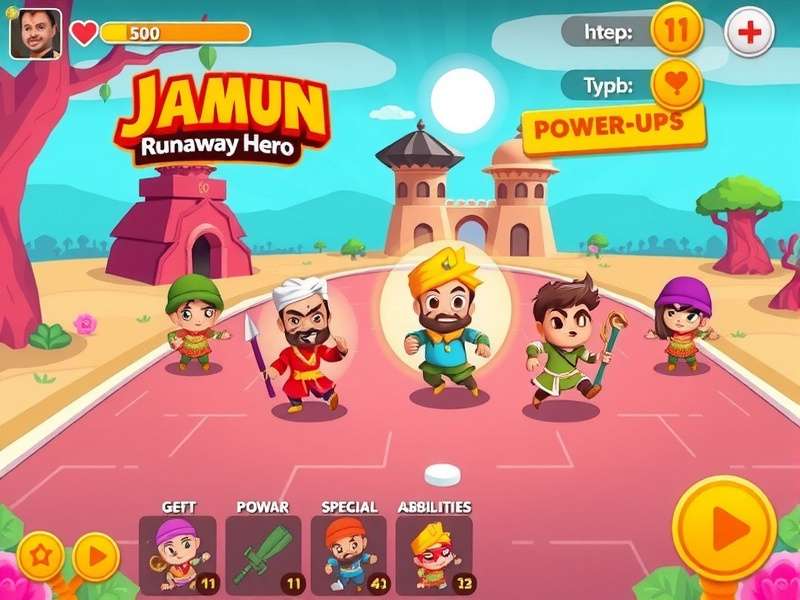 Jamun Runaway Hero character roster showing multiple playable characters