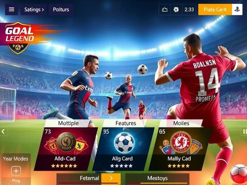 Goal Scoring Legend multiple game modes interface