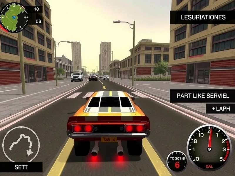 Ahmedabad Rally Dominator gameplay screenshot showing racing through city streets