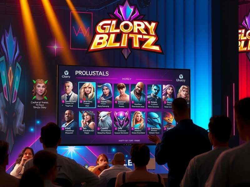 Glory Blitz India character selection screen showing diverse heroes