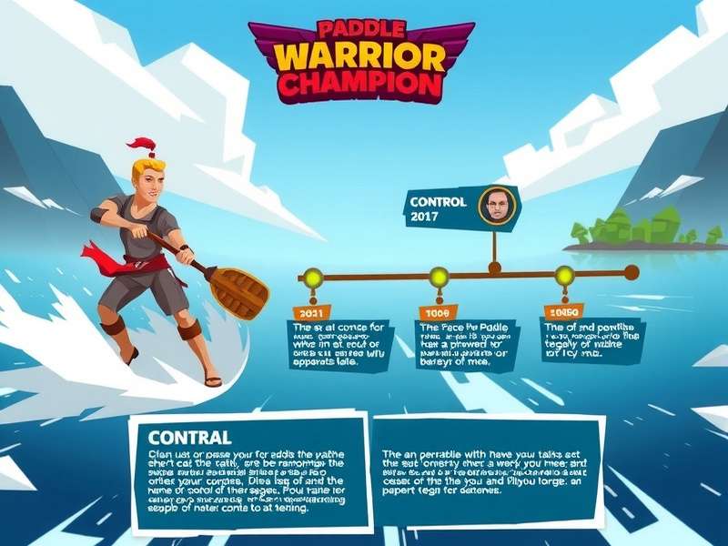 Paddle Warrior Champion control interface and gameplay mechanics