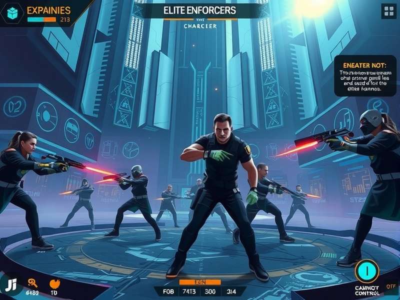 Elite Enforcers character selection screen
