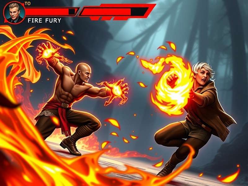 Fierce Flame Fire Fury gameplay screenshot showing intense action