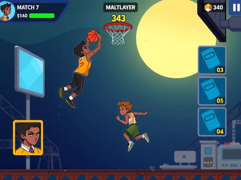 Mumbai Dunk Titan multiplayer match in progress