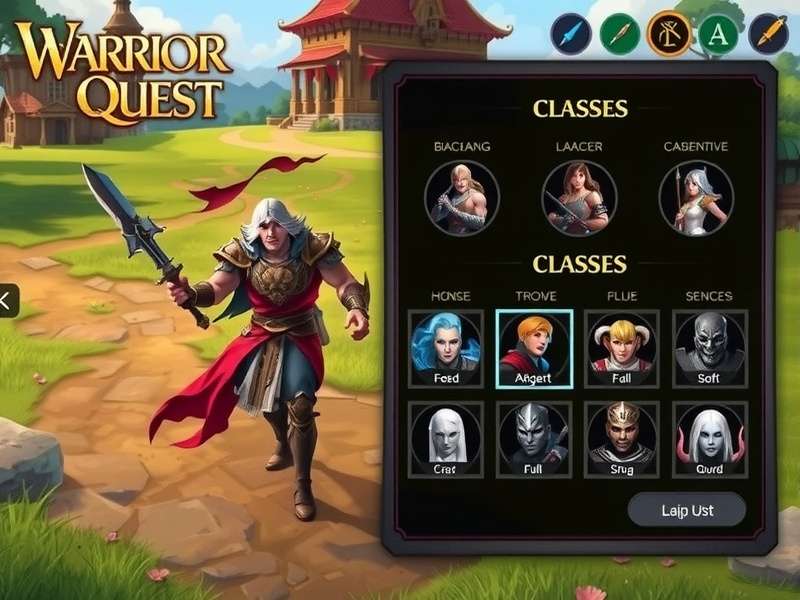 Warrior S Quest gameplay screenshot showing character combat