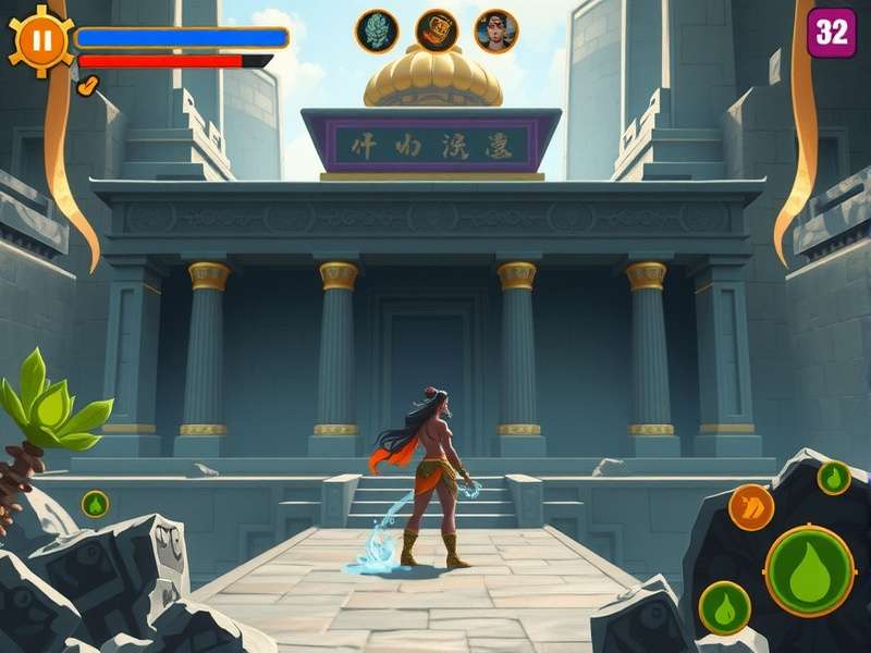 Temple Guardian Supreme character Varuna using water abilities