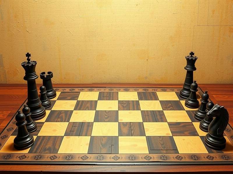 Modern Chess board setup