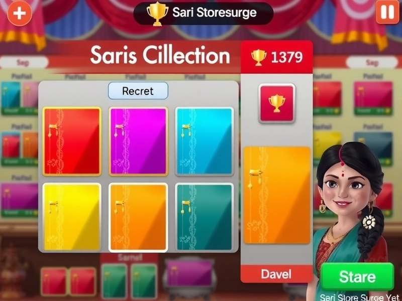 Sari customization interface in Sari Store Surge
