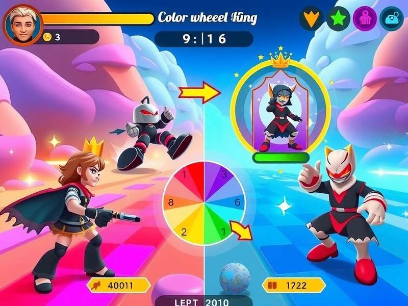Color Combat King gameplay screenshot showing vibrant characters and environments
