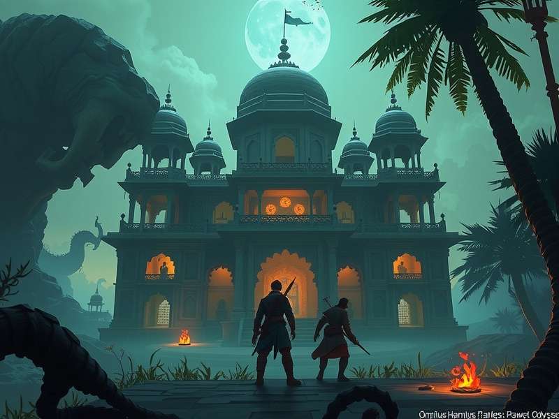 Ominous Hamlet Odyssey gameplay screenshot showing puzzle mechanics