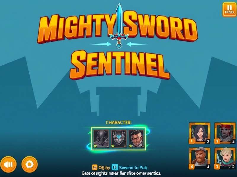 Mighty Sword Sentinel Game Main Screen