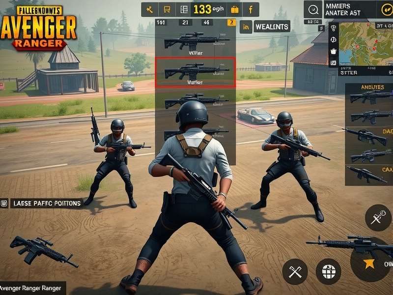 PUBG Avenger Ranger weapon customization interface