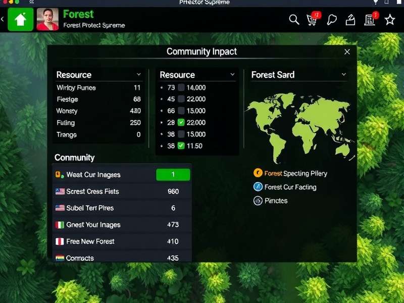 Forest Protector Supreme community impact infographic