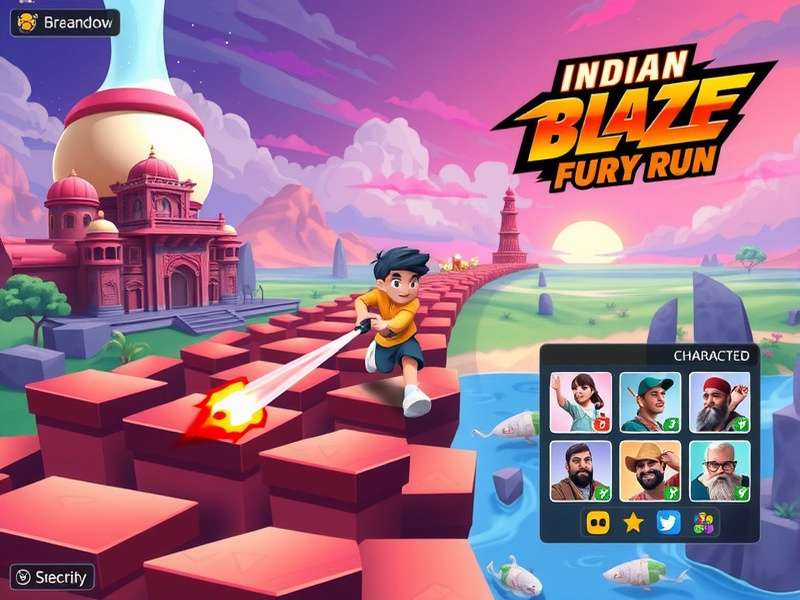Indian Blaze Fury Run diverse environments showcasing Indian cultural locations